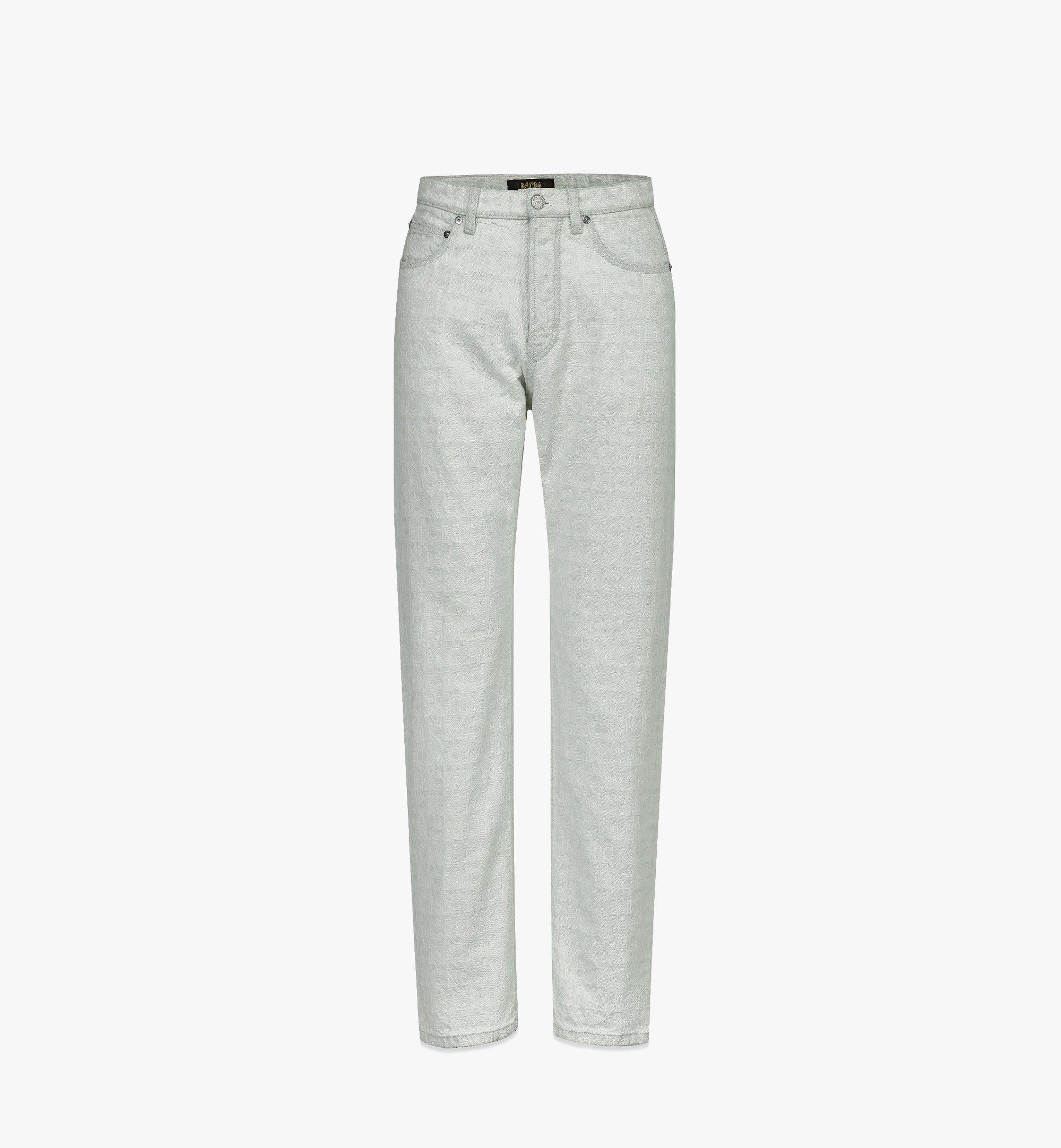 Men’s Monogram Straight-Leg Denim Jeans 1
